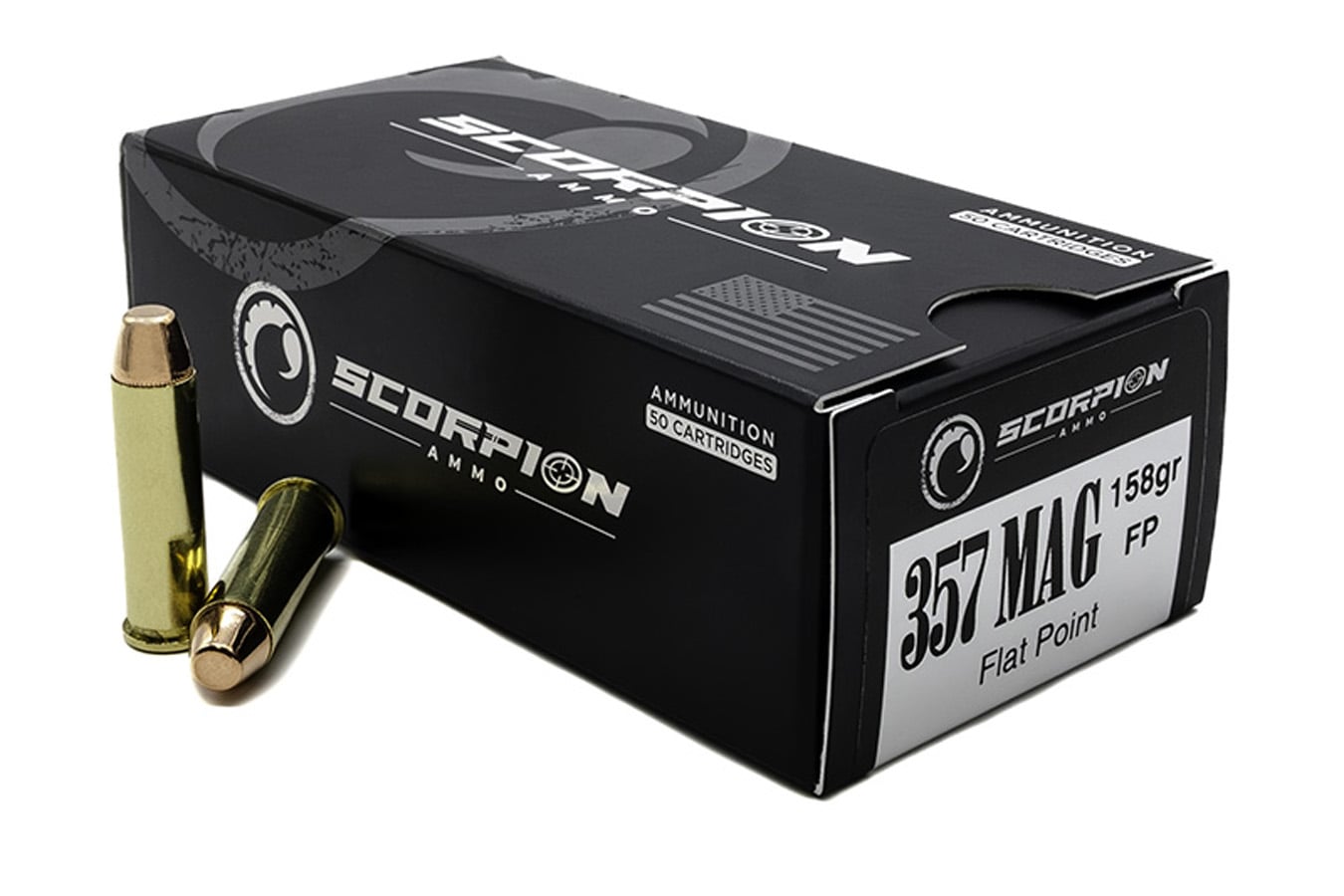 SCORPION 357 Magnum 158 gr Flat Point Target 50/Box
